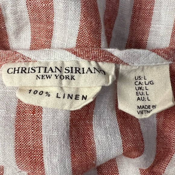 Christian Siriano Striped Linen Top - Picture 8 of 8